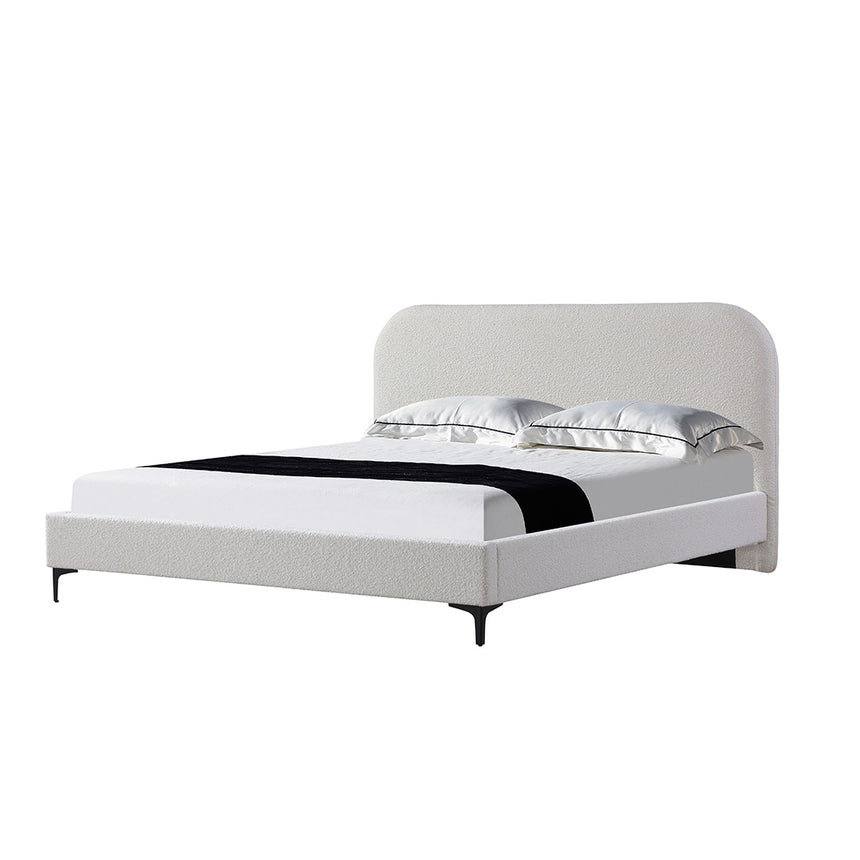 CBD8109-MI Queen Sized Wide Base Bed Frame - Black Velvet