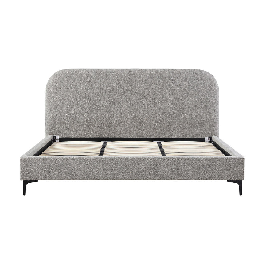 CBD8402-YO Queen Bed Frame - Olive Brown Boucle