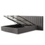 CBD8546-MI Wide Base King Bed Frame - Spec Charcoal with Storage