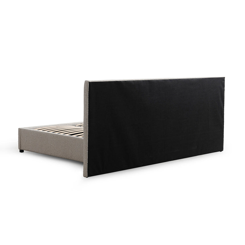 CBD8757-MI King Bed Frame - Clay Grey with Storage