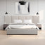 CBD8757-MI King Bed Frame - Clay Grey with Storage