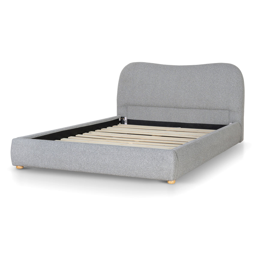 CBD8831-YO Fabric Queen Bed Frame - Clay Grey