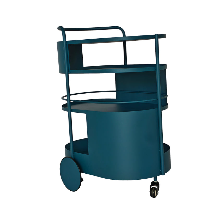CBR12063-BC 63cm Bar Cart - Navy Blue