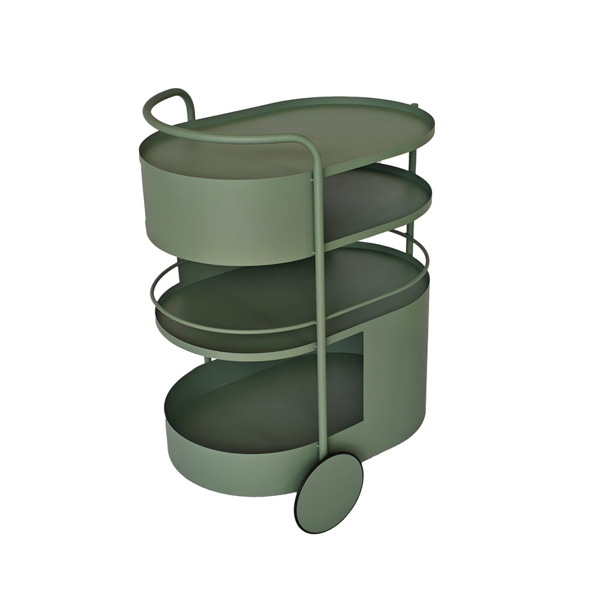 CBR12064-BC 63cm Bar Cart - Sage Green