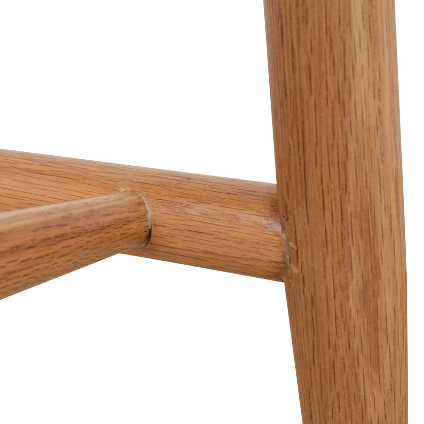 CBS10149-MY 65cm Coastal Beige Bar Stool - Natural Oak