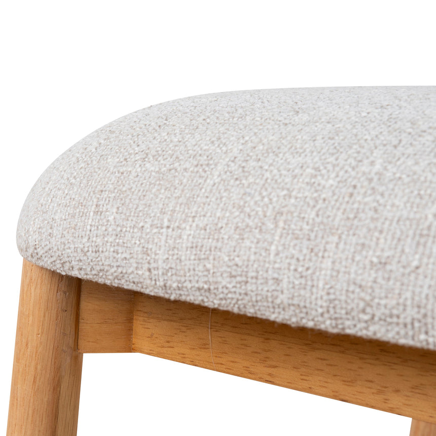 CBS10149-MY 65cm Coastal Beige Bar Stool - Natural Oak