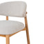 CBS10149-MY 65cm Coastal Beige Bar Stool - Natural Oak