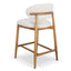 CBS10150-MY 65cm Coastal Beige Bar Stool - Walnut