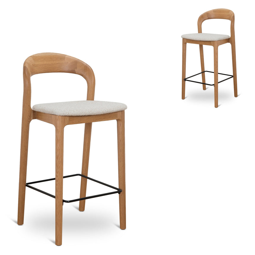 CBS10125-FH Fabric Bar Stool - Full Black