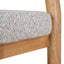 CBS10200-LJ 66cm Natural Bar Stool - Clay Grey