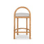 CBS10200-LJ 66cm Natural Bar Stool - Clay Grey