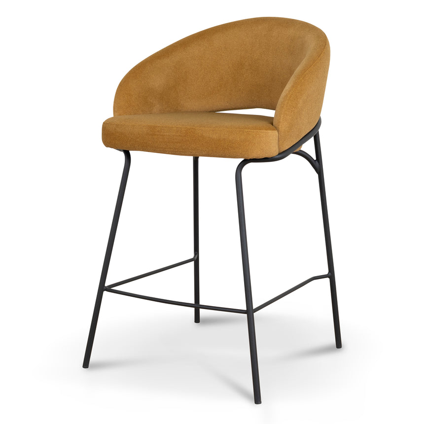 CBS10125-FH Fabric Bar Stool - Full Black