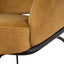CBS10220-FH Black Bar Stool - Orange Gold Seat