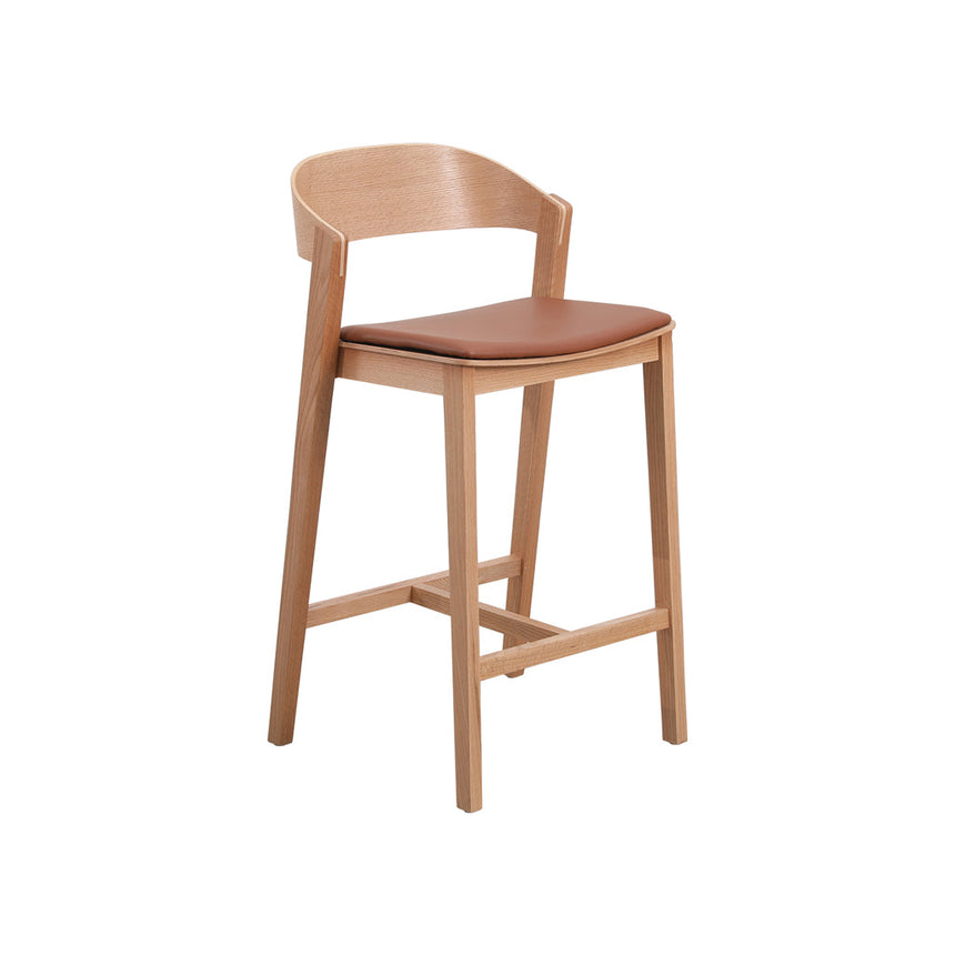 CBS10125-FH Fabric Bar Stool - Full Black