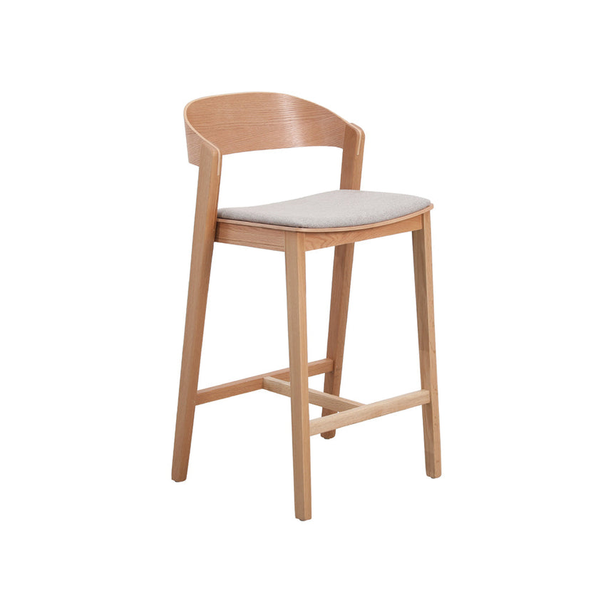 CBS10125-FH Fabric Bar Stool - Full Black