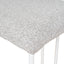 CBS10301-FH 65cm White Bar Stool - Clay Grey (Set of 2)