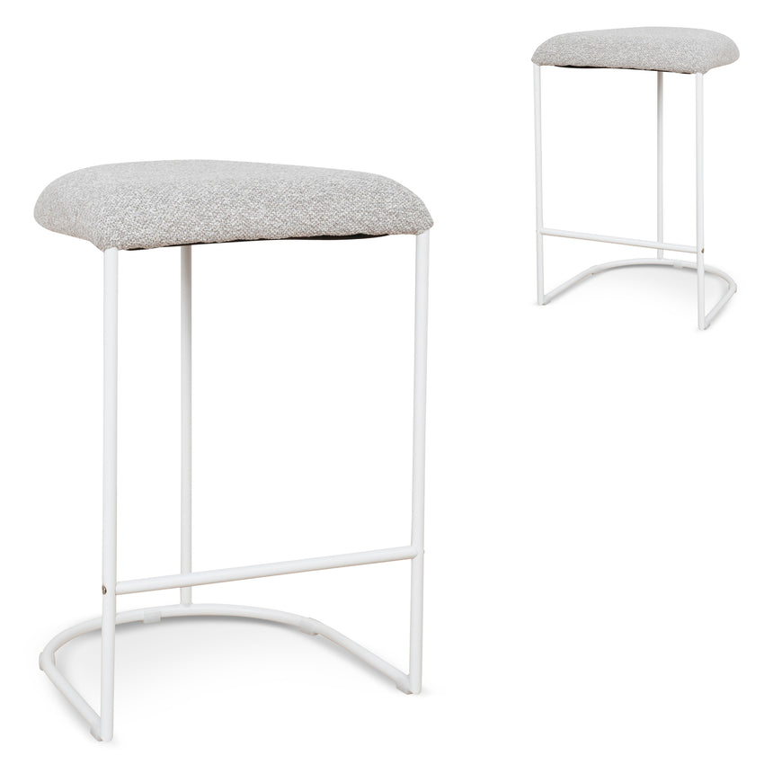 CST8976-CN 50cm Round Side Table - Full White