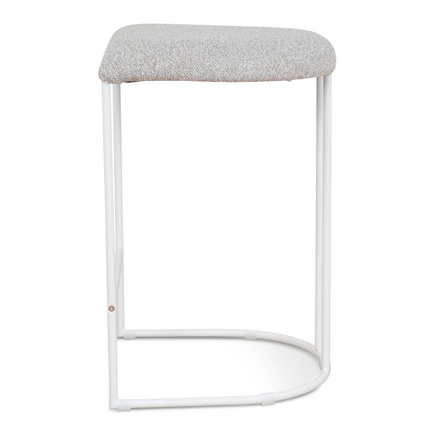 CBS10301-FH 65cm White Bar Stool - Clay Grey (Set of 2)