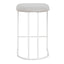CBS10301-FH 65cm White Bar Stool - Clay Grey (Set of 2)