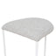 CBS10301-FH 65cm White Bar Stool - Clay Grey (Set of 2)