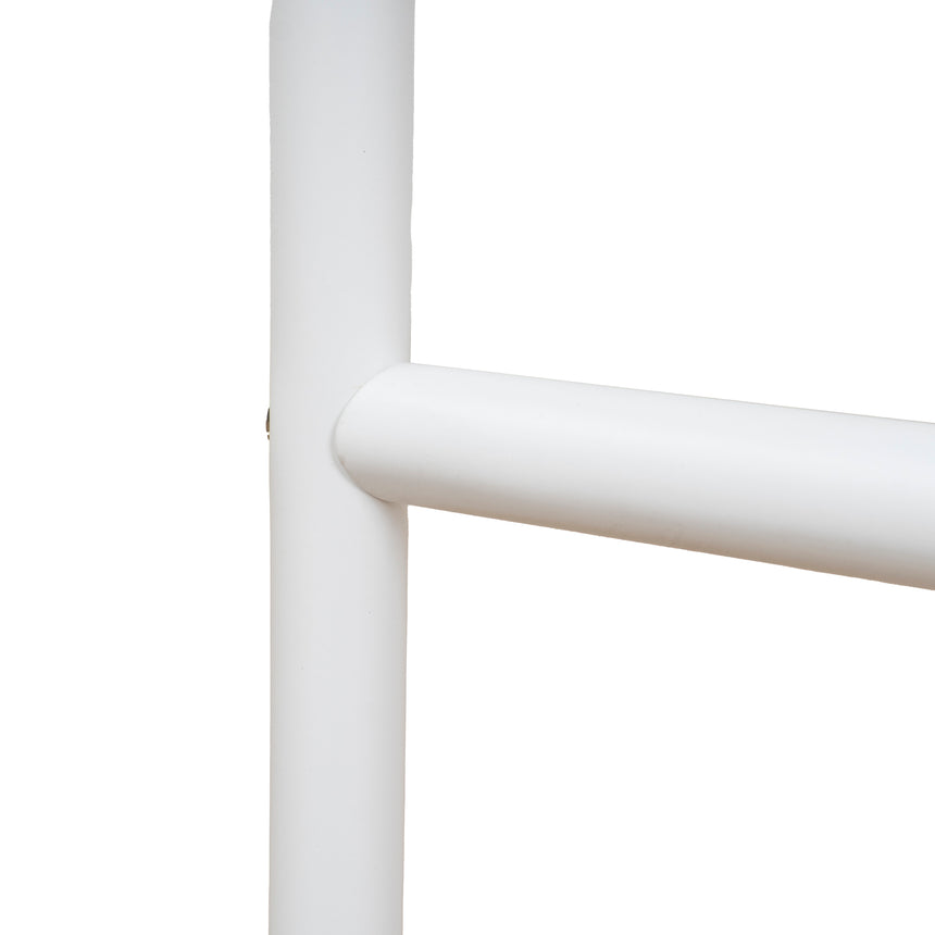 CBS10301-FH 65cm White Bar Stool - Clay Grey (Set of 2)
