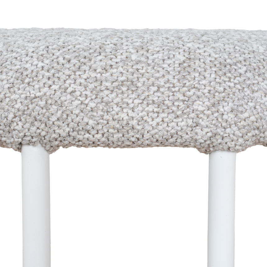 CBS10301-FH 65cm White Bar Stool - Clay Grey (Set of 2)