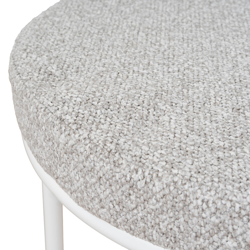 CBS10315-FH 65cm White Bar Stool - Clay Grey (Set of 2)