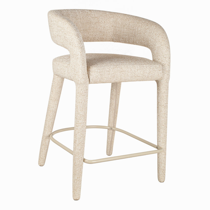 CBS10125-FH Fabric Bar Stool - Full Black