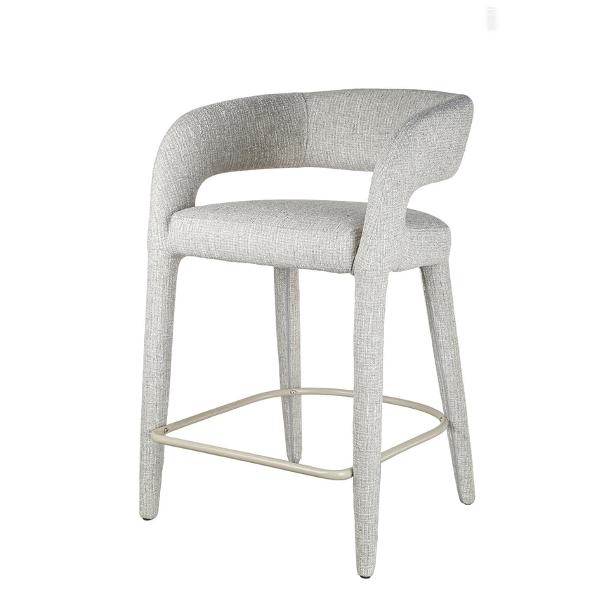 CBS10125-FH Fabric Bar Stool - Full Black