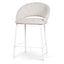 CBS10344-FH White Bar Stool - Pale Beige (Set of 2)
