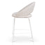 CBS10344-FH White Bar Stool - Pale Beige (Set of 2)