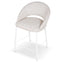 CBS10344-FH White Bar Stool - Pale Beige (Set of 2)