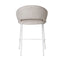 CBS10344-FH White Bar Stool - Pale Beige (Set of 2)