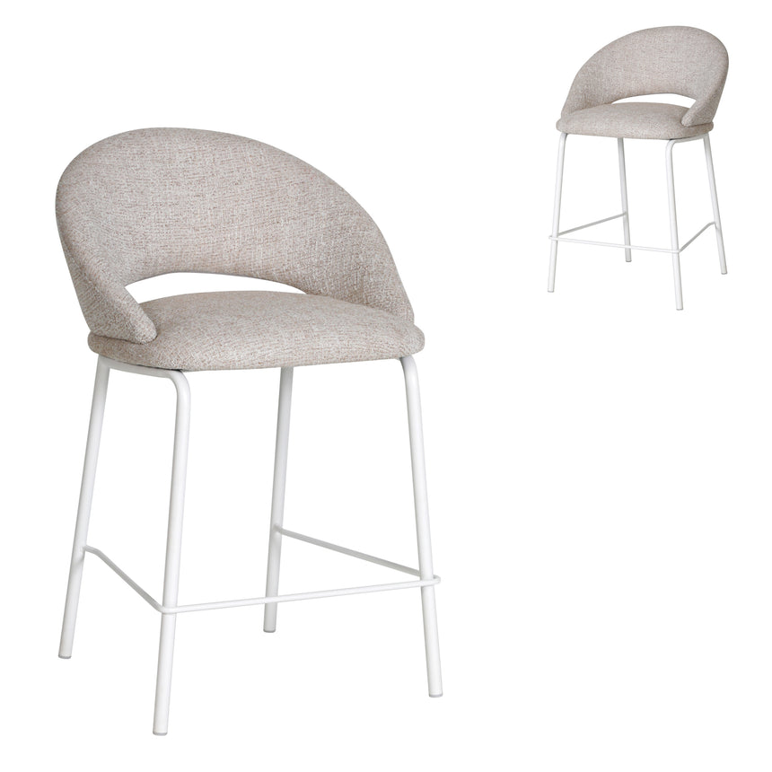 CBS10125-FH Fabric Bar Stool - Full Black