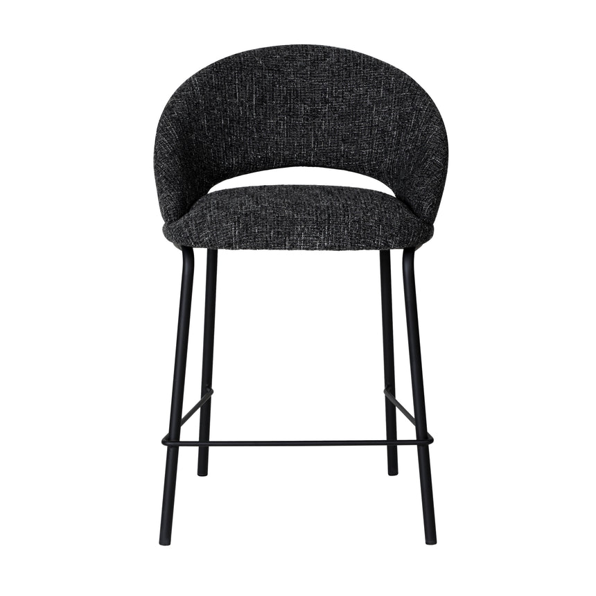 CBS10345-FH Black Bar Stool - Field Charcoal (Set of 2)