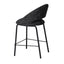 CBS10345-FH Black Bar Stool - Field Charcoal (Set of 2)