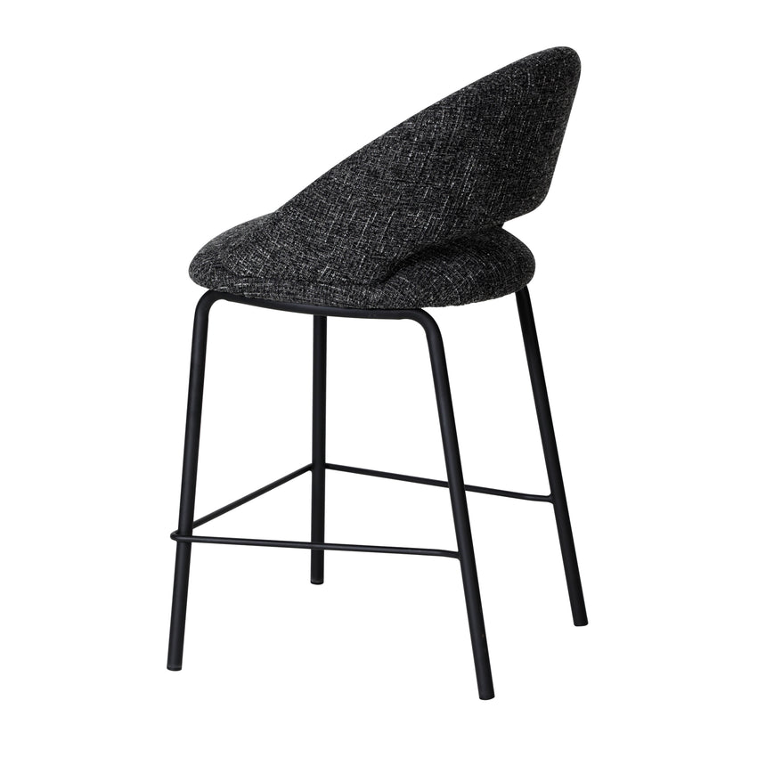 CBS10345-FH Black Bar Stool - Field Charcoal (Set of 2)