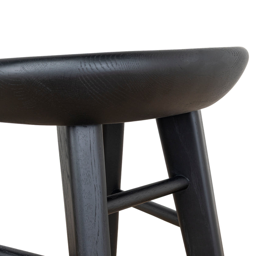 CBS10357-OW 65cm Bar Stool - Full Black