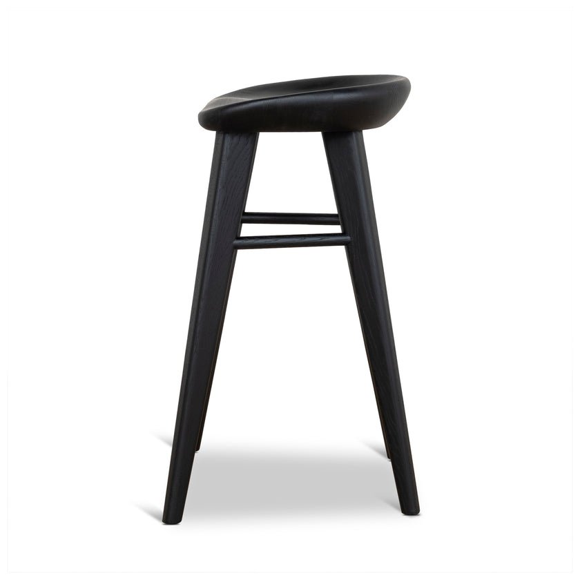 CBS10357-OW 65cm Bar Stool - Full Black