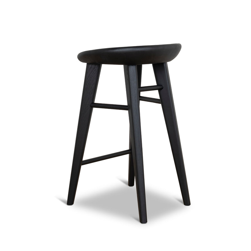 CBS10357-OW 65cm Bar Stool - Full Black
