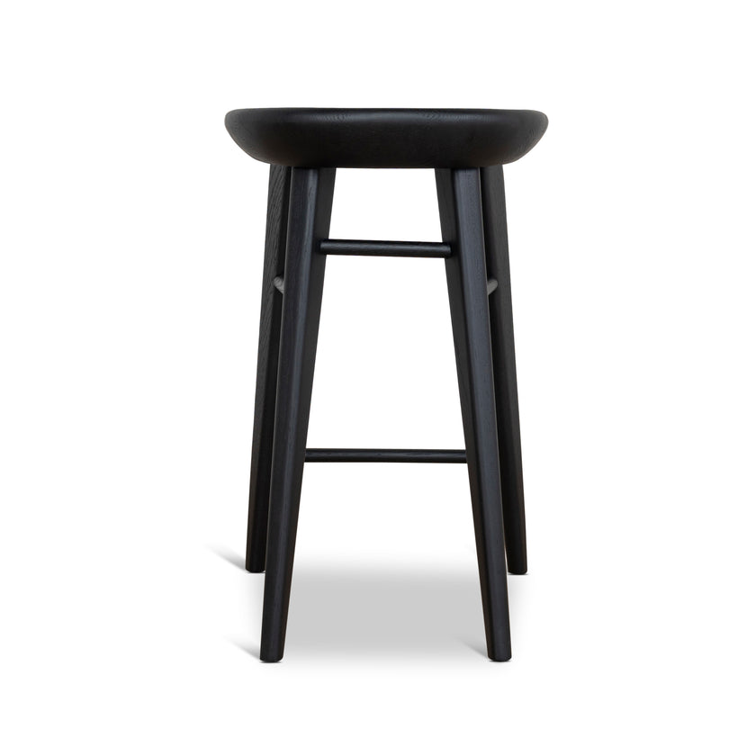 CBS10357-OW 65cm Bar Stool - Full Black