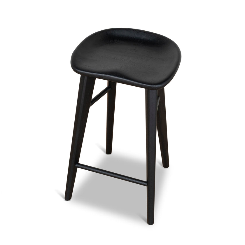 CBS10357-OW 65cm Bar Stool - Full Black