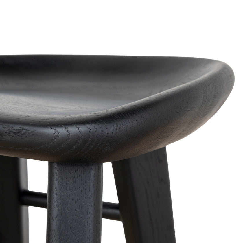 CBS10357-OW 65cm Bar Stool - Full Black