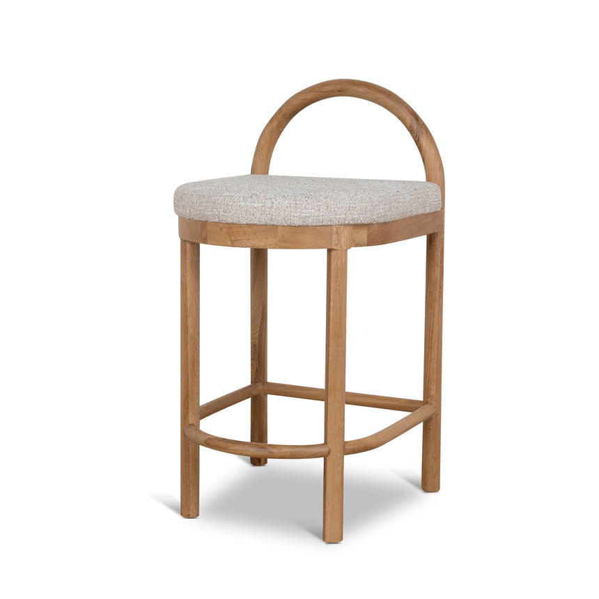 CBS10200-LJ 66cm Natural Bar Stool - Clay Grey