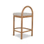 CBS10422-LJ 66cm Natural Bar Stool - Pale Beige