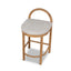 CBS10422-LJ 66cm Natural Bar Stool - Pale Beige
