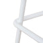 CBS10532-SU 65cm Matte White Bar Stool - Natural