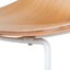 CBS10532-SU 65cm Matte White Bar Stool - Natural