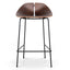 CBS10534-SU 65cm Matte Black Bar Stool - Walnut