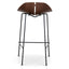 CBS10534-SU 65cm Matte Black Bar Stool - Walnut